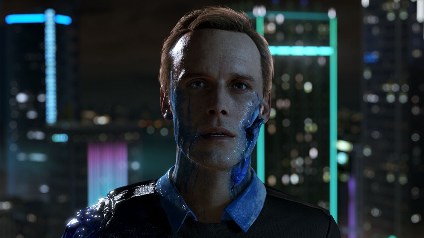 Connor персонаж игры Detroit Become Human 