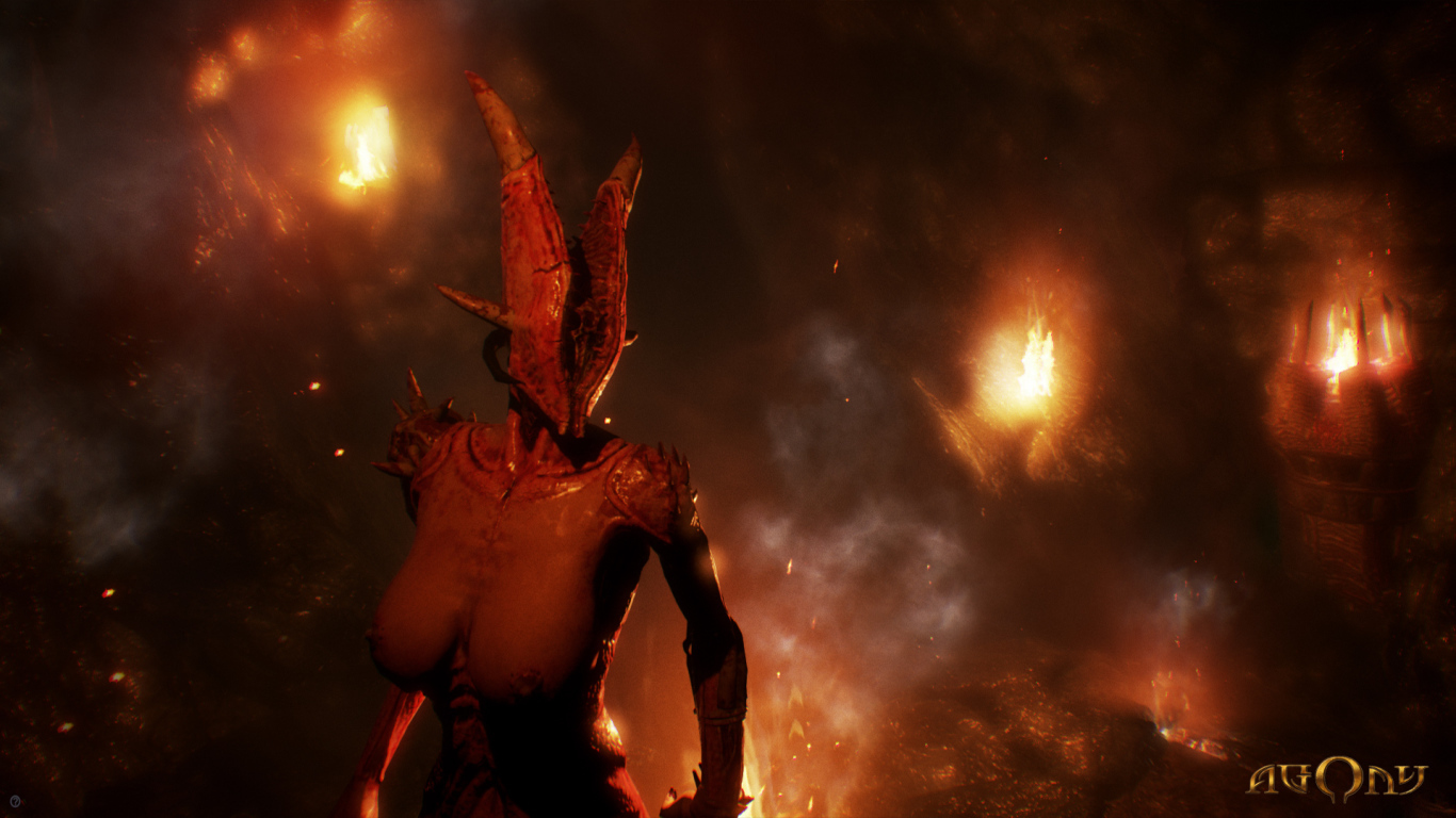 Красная богиня персонаж игры Agony 