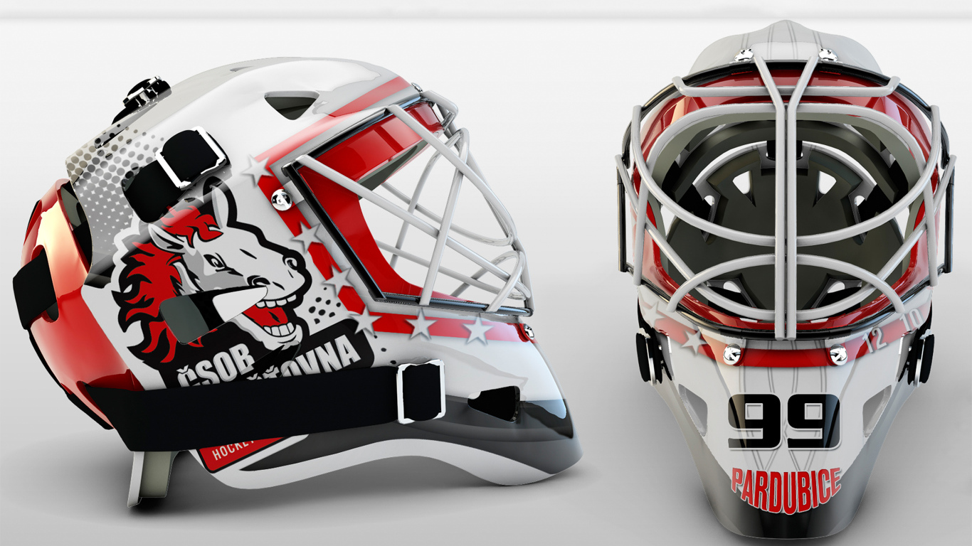 Хоккейный вратарский шлем 