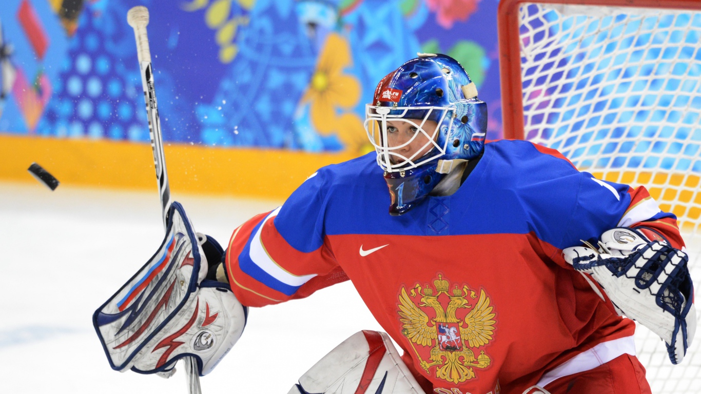 Российская хоккеистка вратарь Анна Пругова 