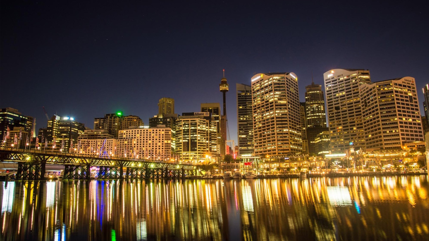 Гавань Дарлинг-Харбор в Сиднее 