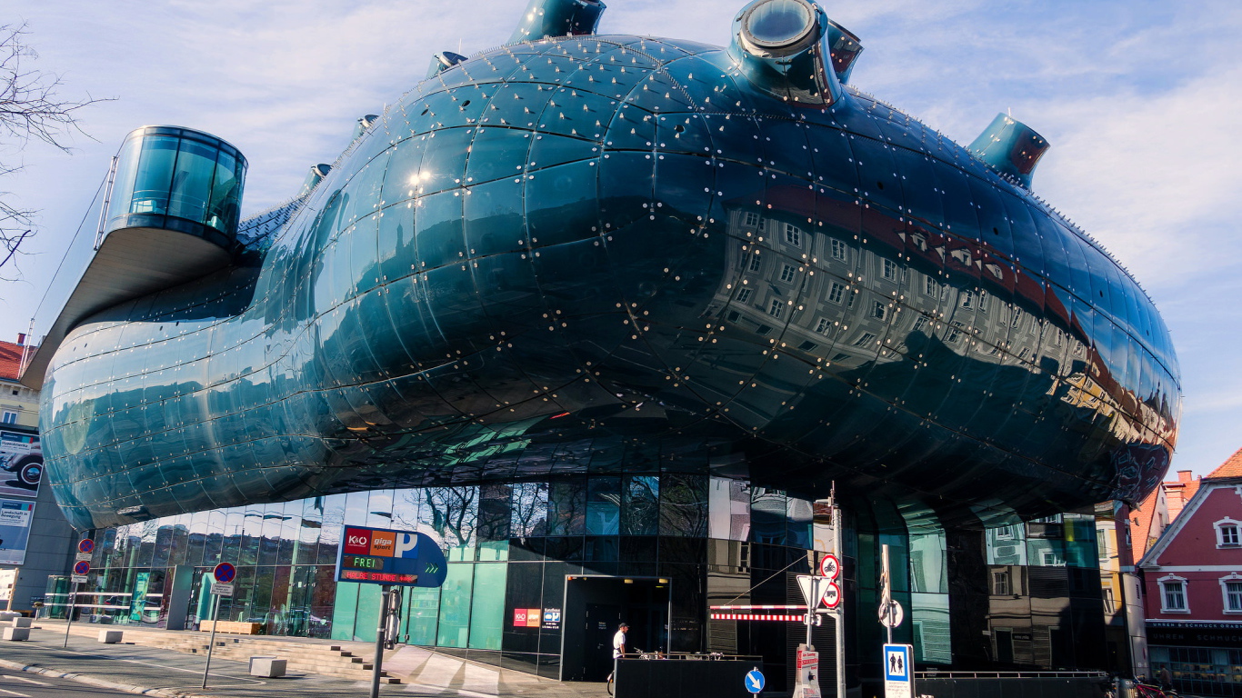 Музей современного искусства Граца, Кунстхаус. Австрия 