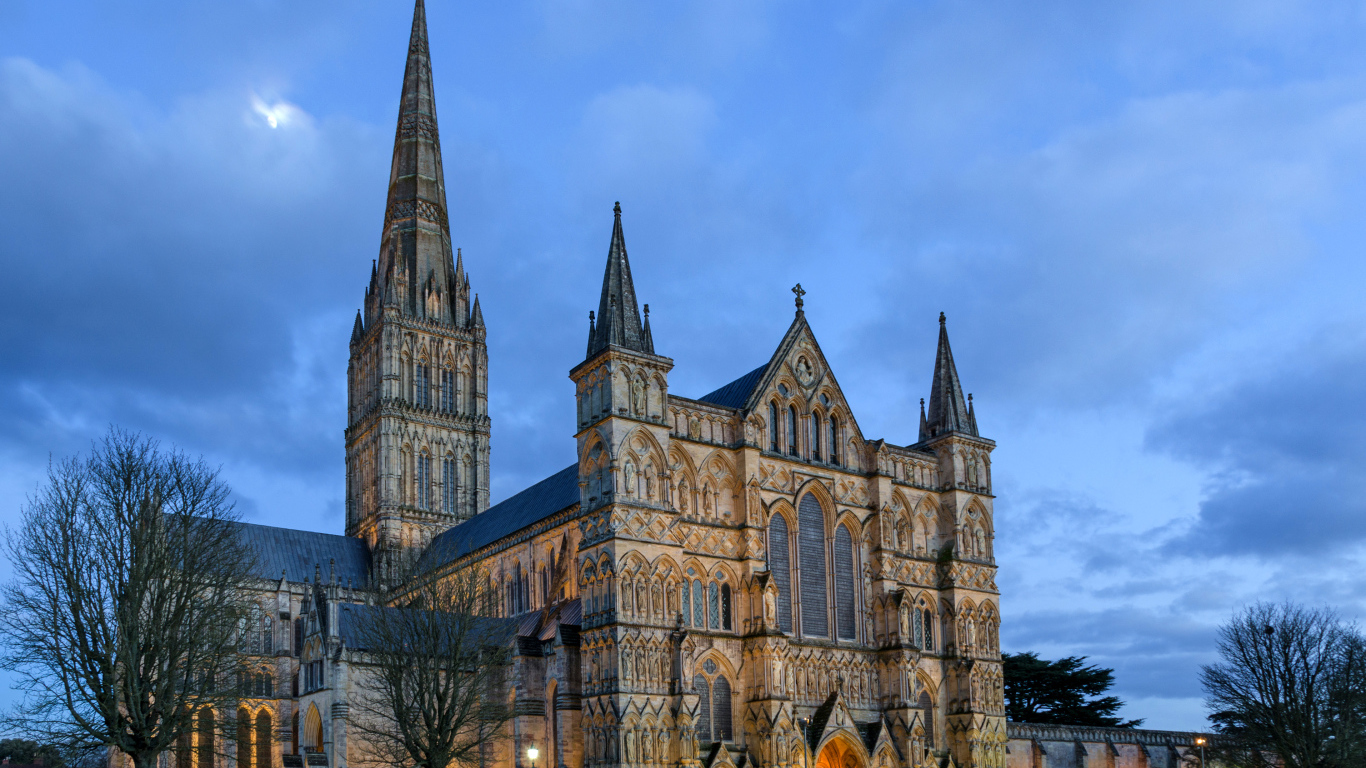 Солсберийский собор под голубым небом, Англия