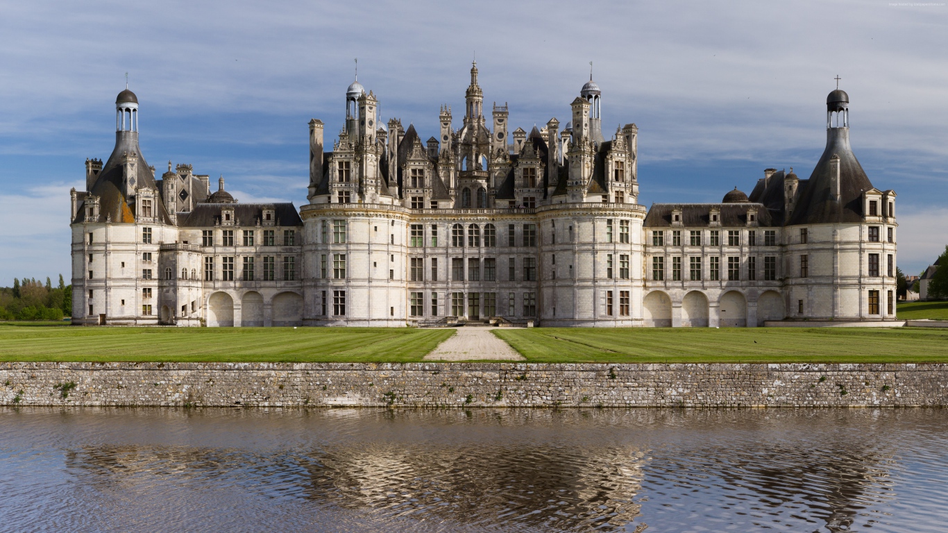 Ancient castle of Chambord, France