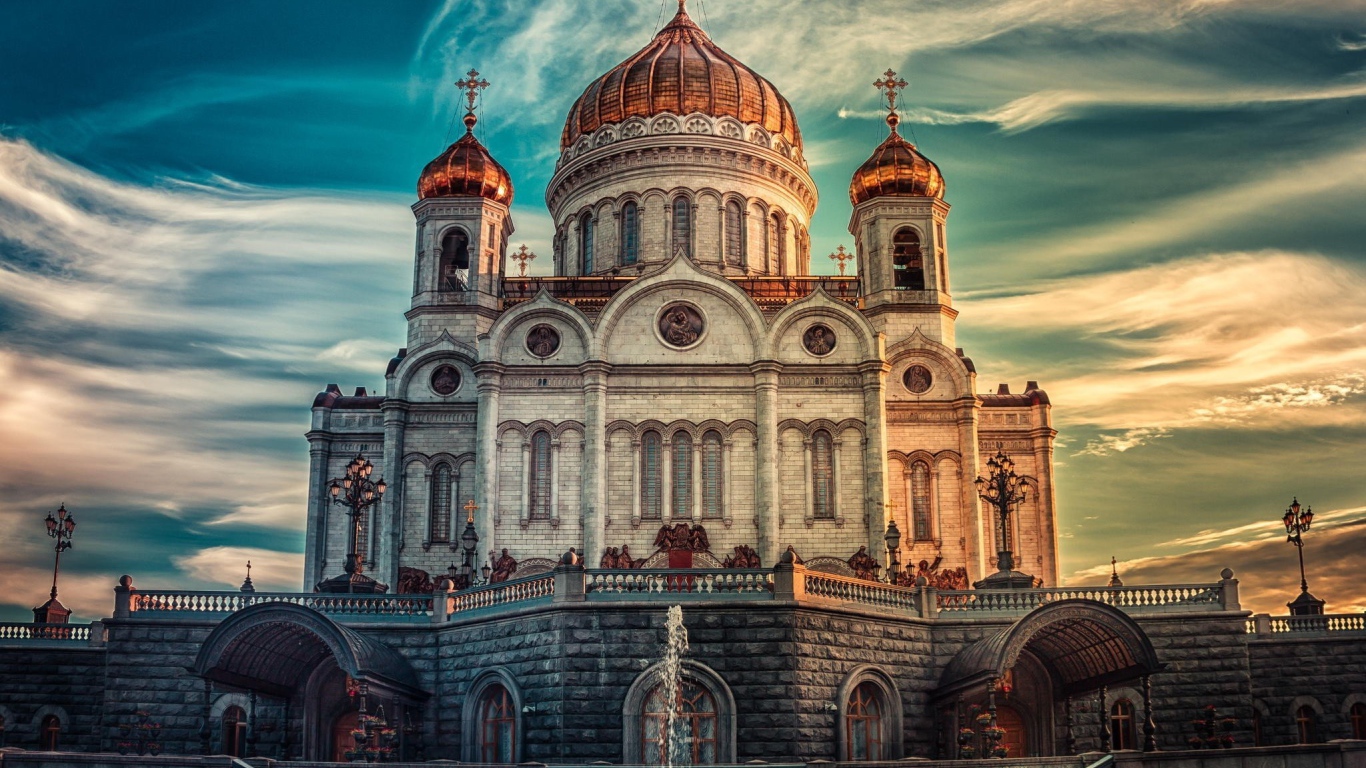 Кафедральный собор храм Христа Спасителя, Москва. Россия 