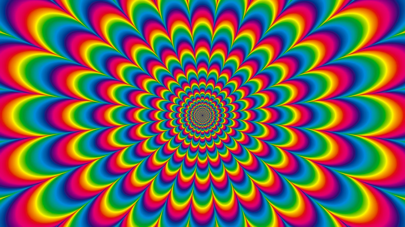 Разноцветный рисунок оптическая иллюзия