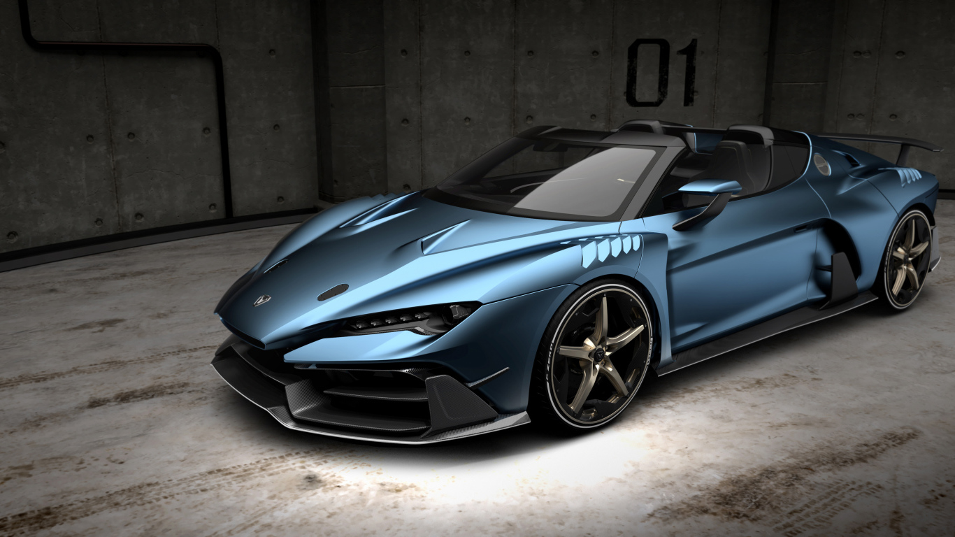 Красивый дорогой автомобиль Italdesign Zerouno 2018