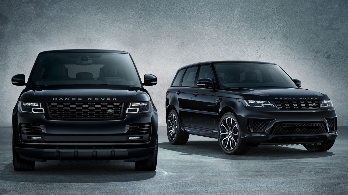 Черный стильный внедорожник Range Rover Sport, 2018