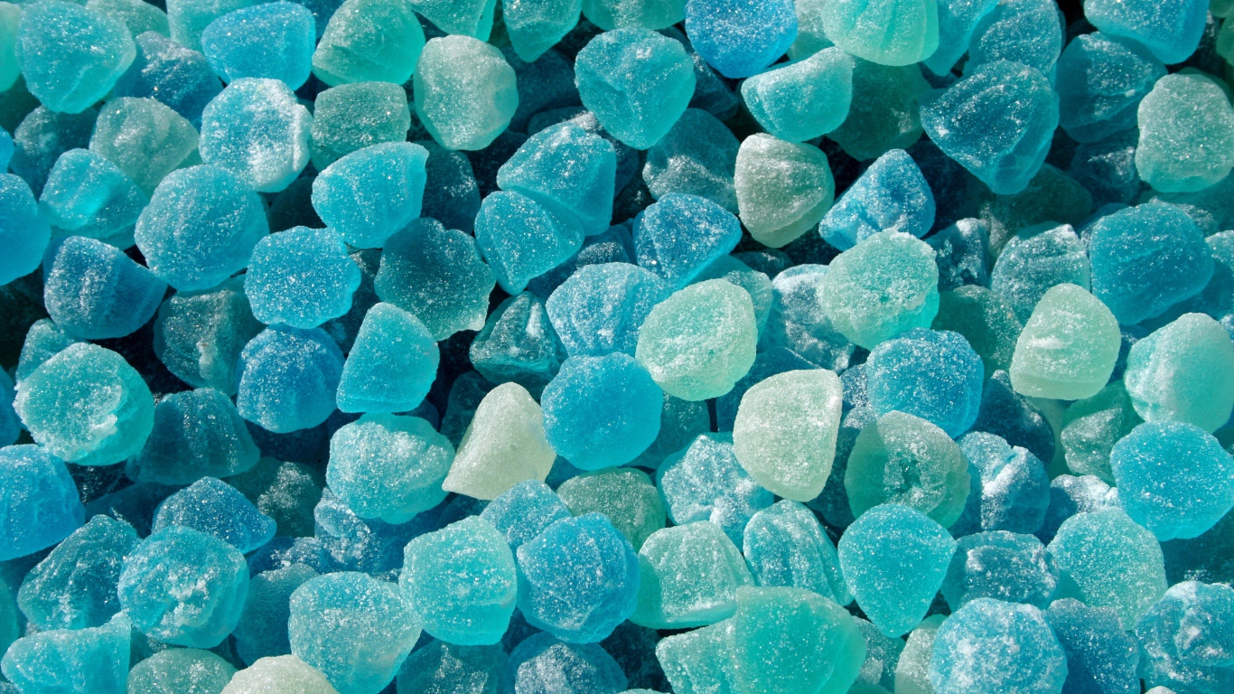 Голубые конфеты желе