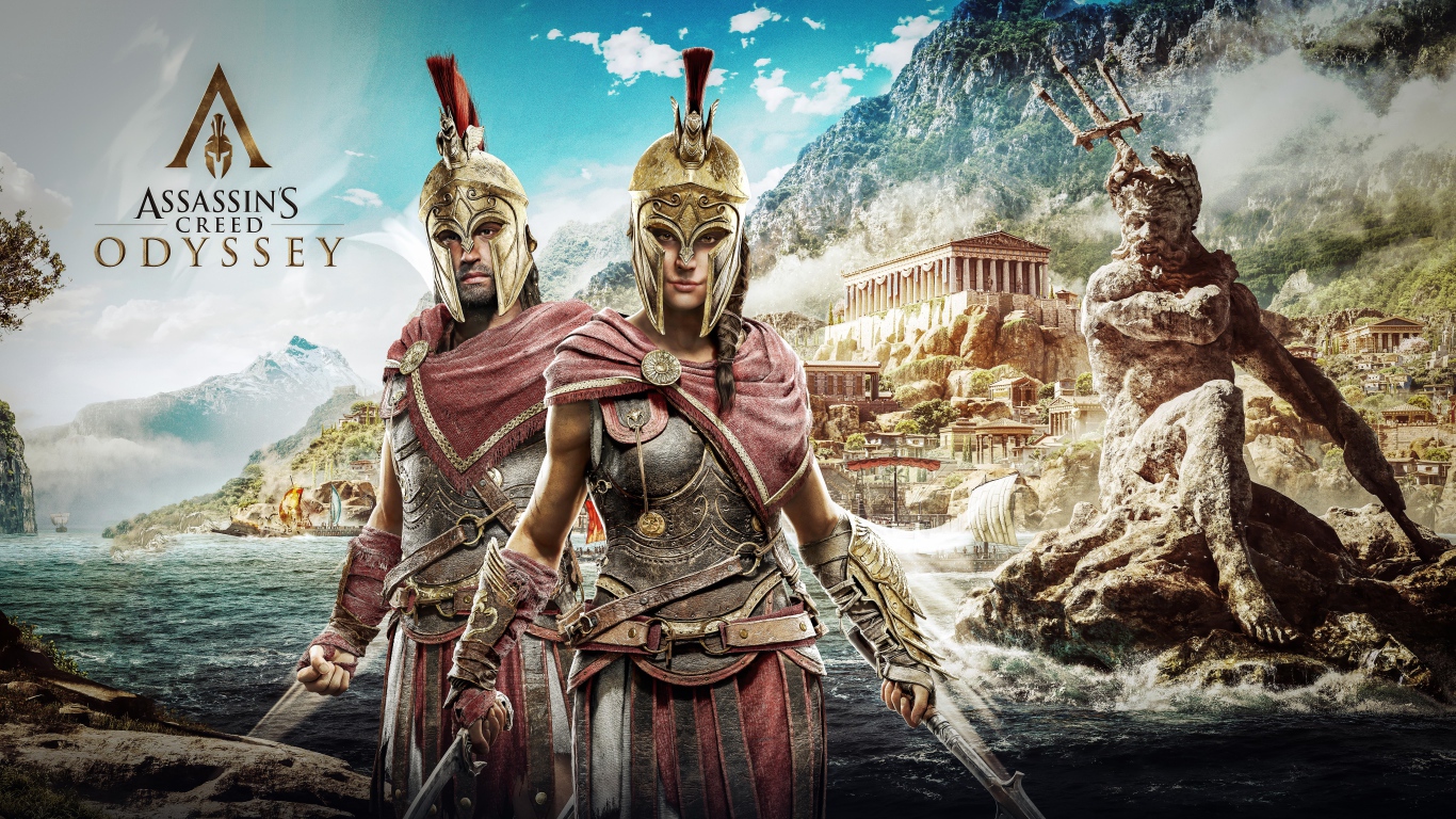 Computer game poster Assassin's Creed Odyssey, 2018