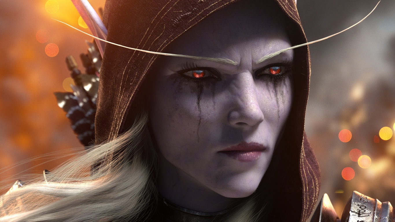 Сильвана Ветрокрылая персонаж игры World of Warcraft. Battle for Azeroth, 2018