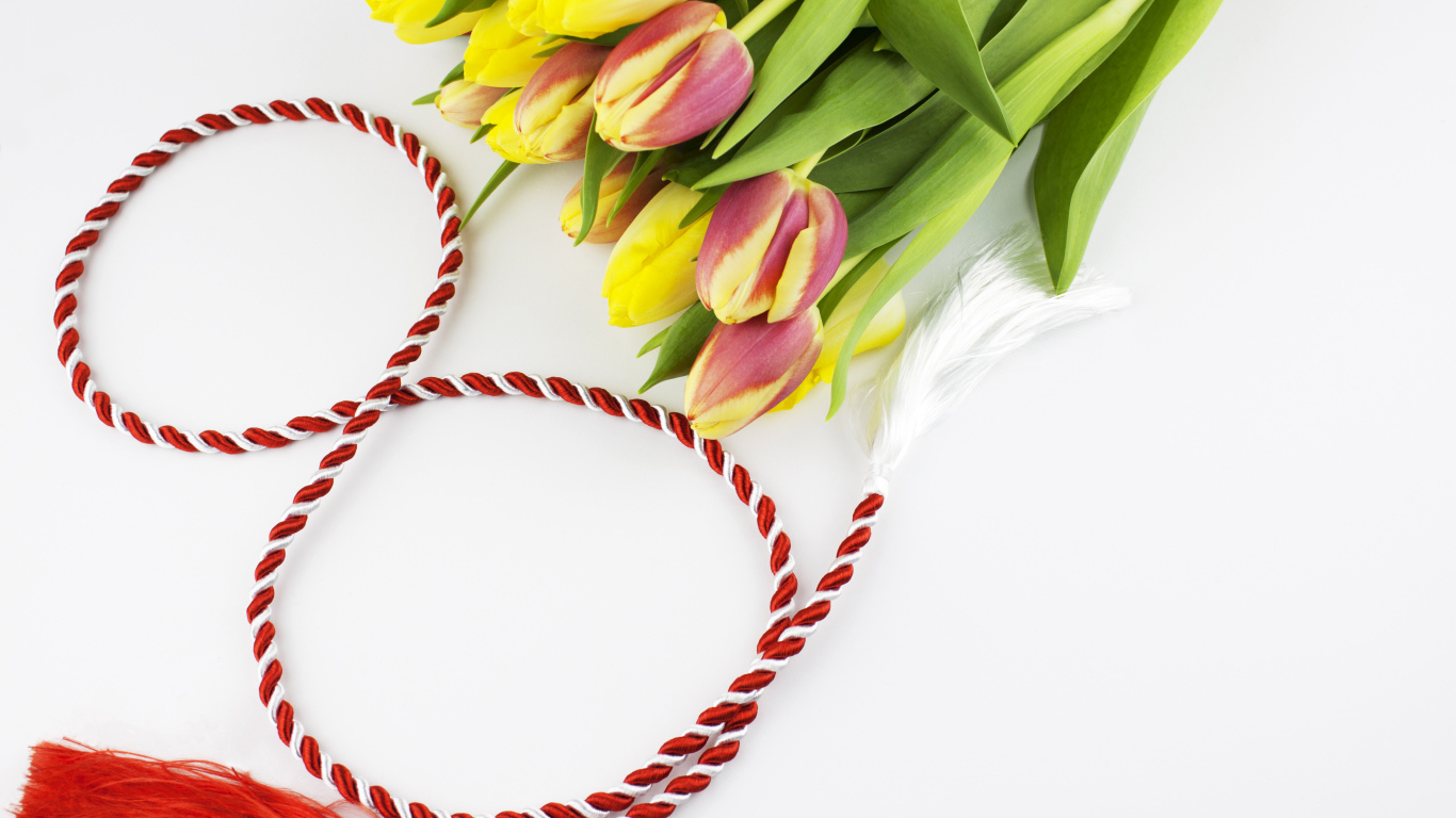 Букет тюльпанов на Международный женский день 8 марта