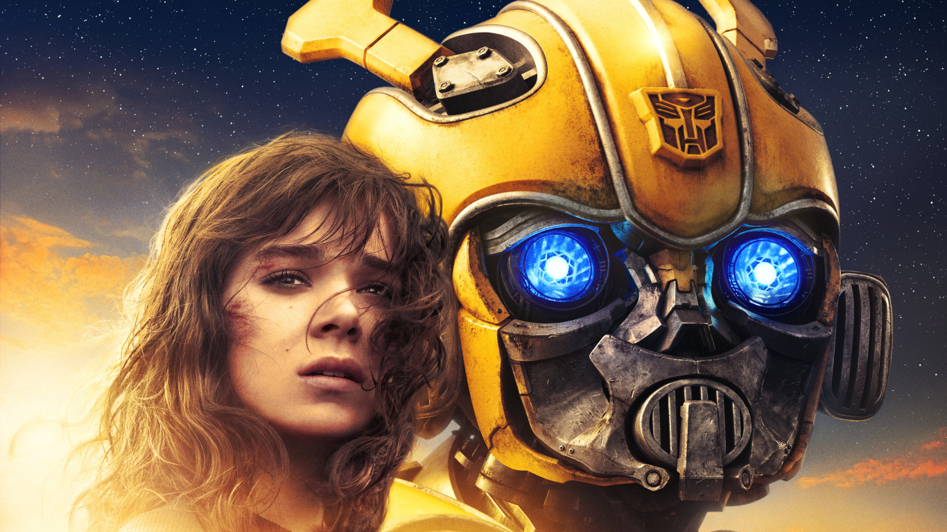 Постер фантастического фильма Бамблби, 2018