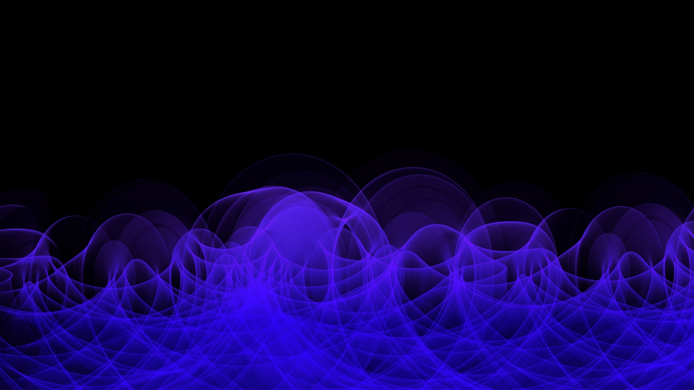 Неоновый синий дым на черном фоне