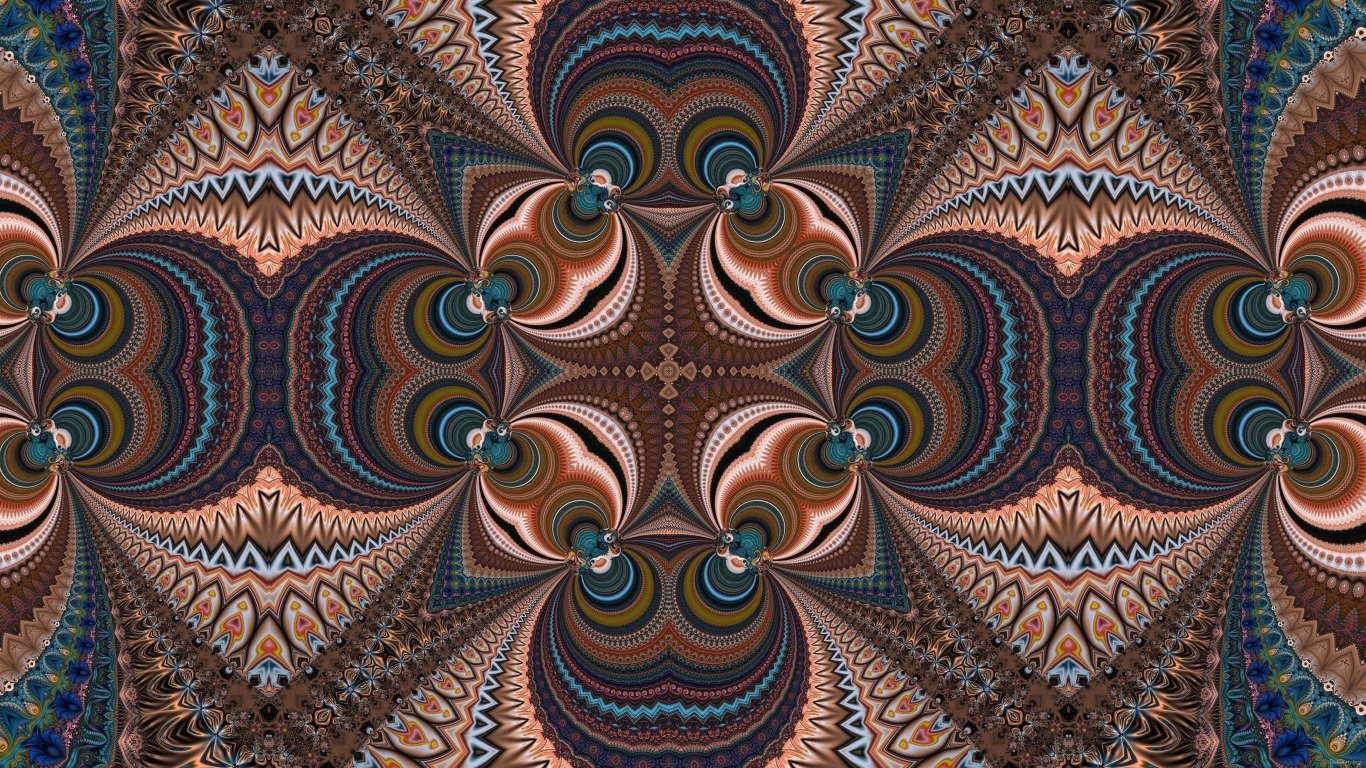 Разноцветный красивый рисунок калейдоскоп 