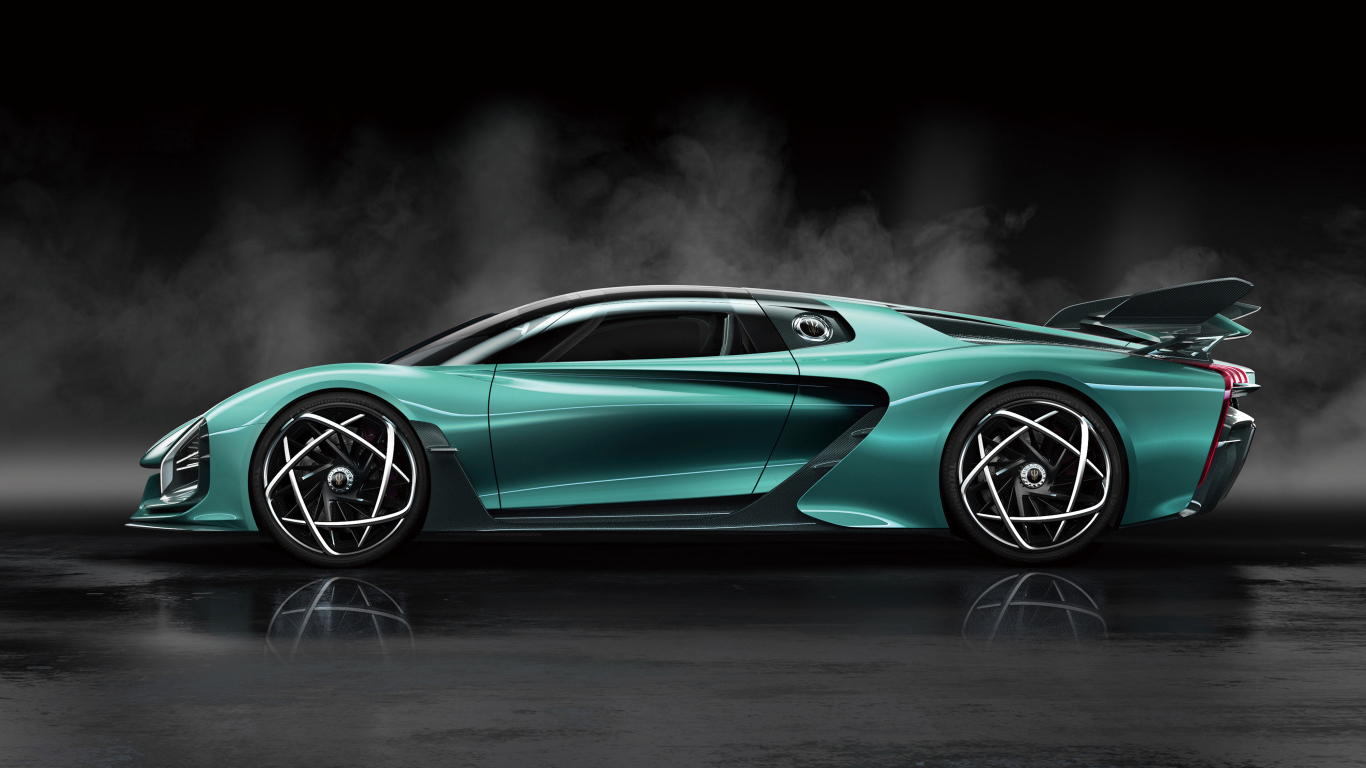 Быстрый автомобиль Hongqi S9 2020 года вид сбоку 