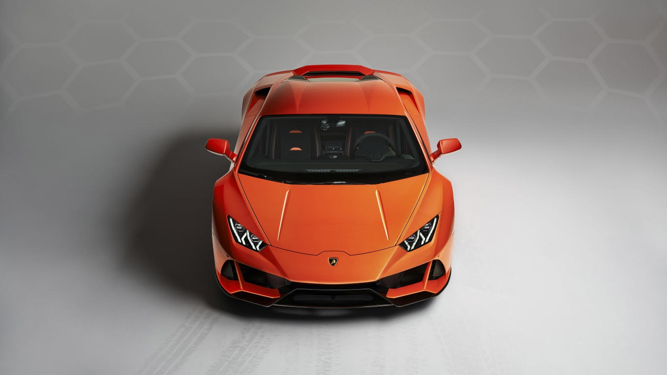 Оранжевый Lamborghini Huracan EVO 2019