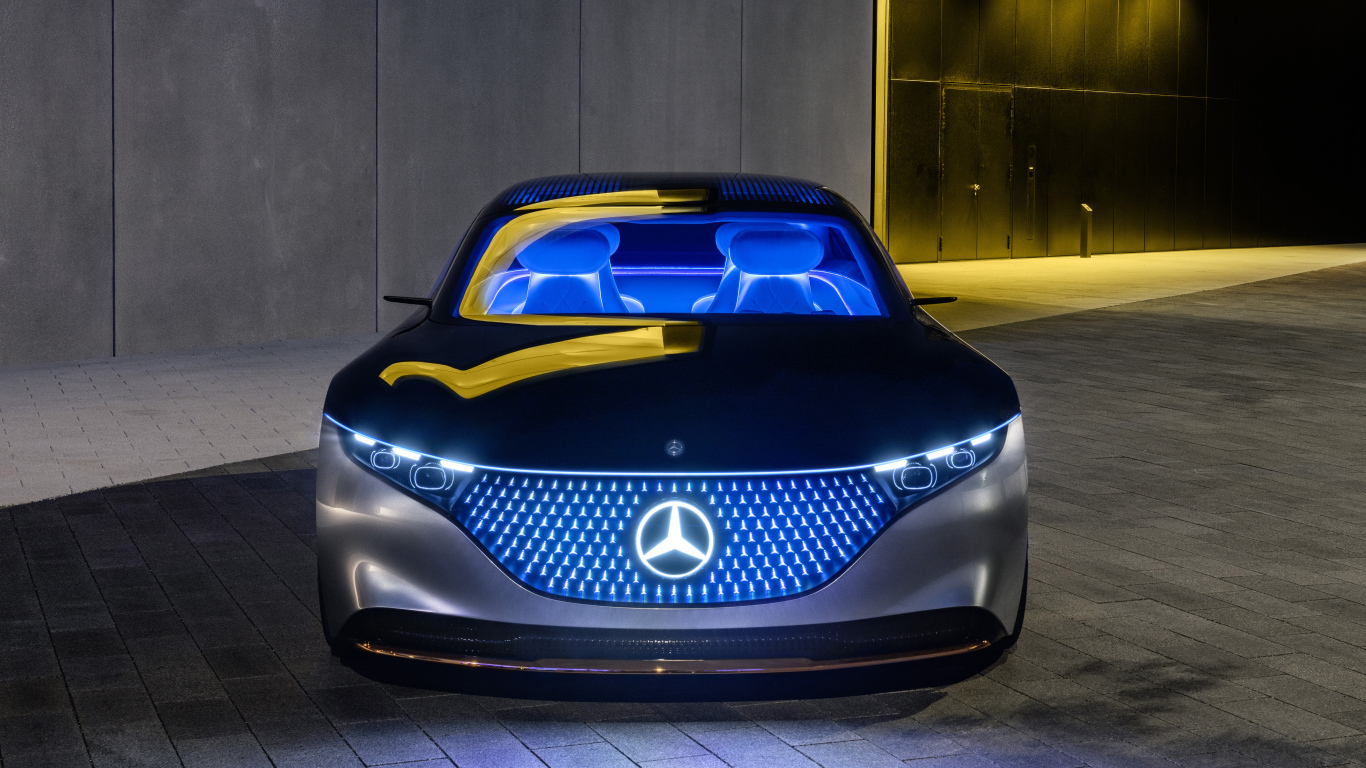Электрический автомобиль Mercedes-Benz Vision EQS 2019 года 