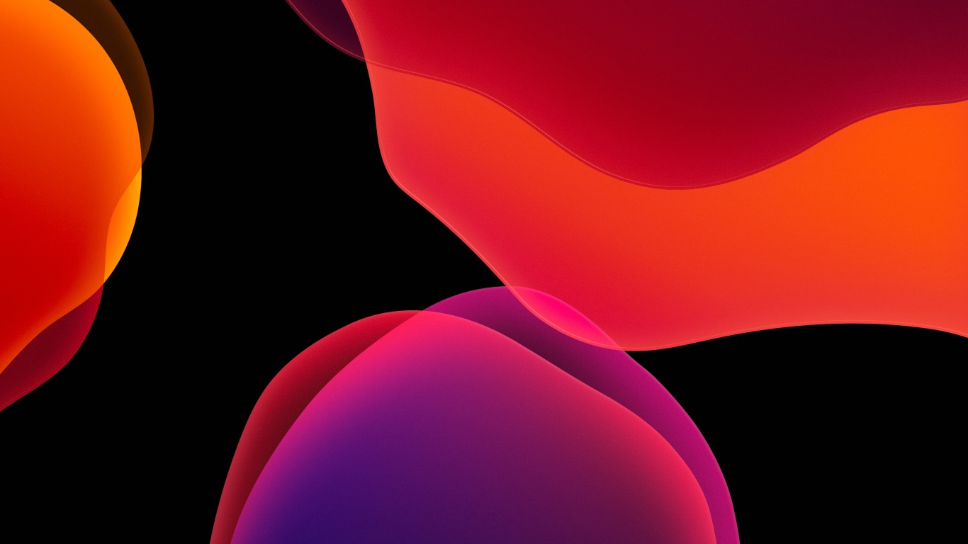 Градиентный рисунок на черном фоне