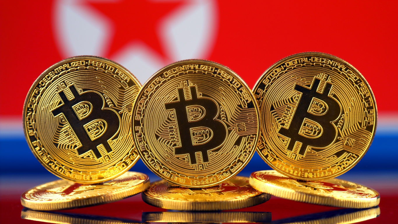 Круглые золотые монеты Биткоин 