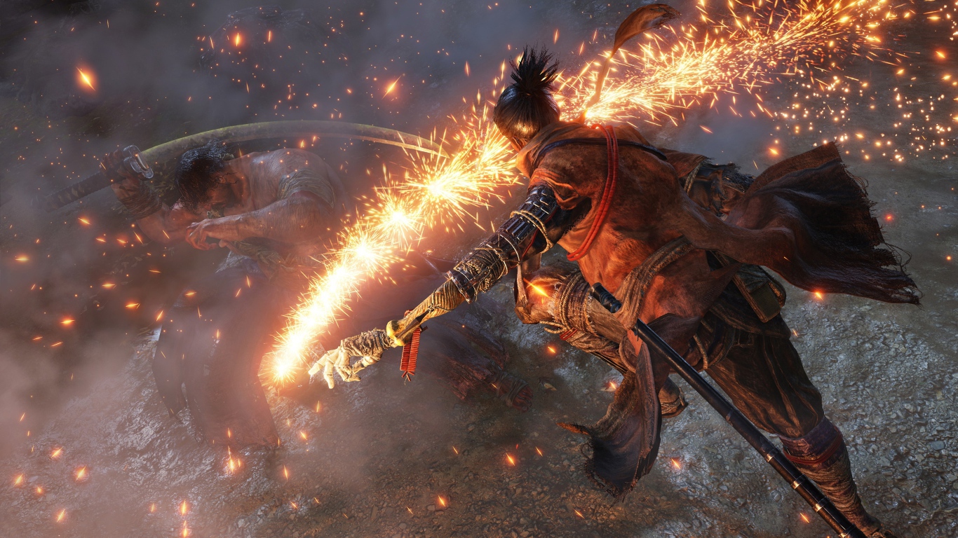 Персонаж компьютерной игры Sekiro. Shadows Die Twice, 2019 года