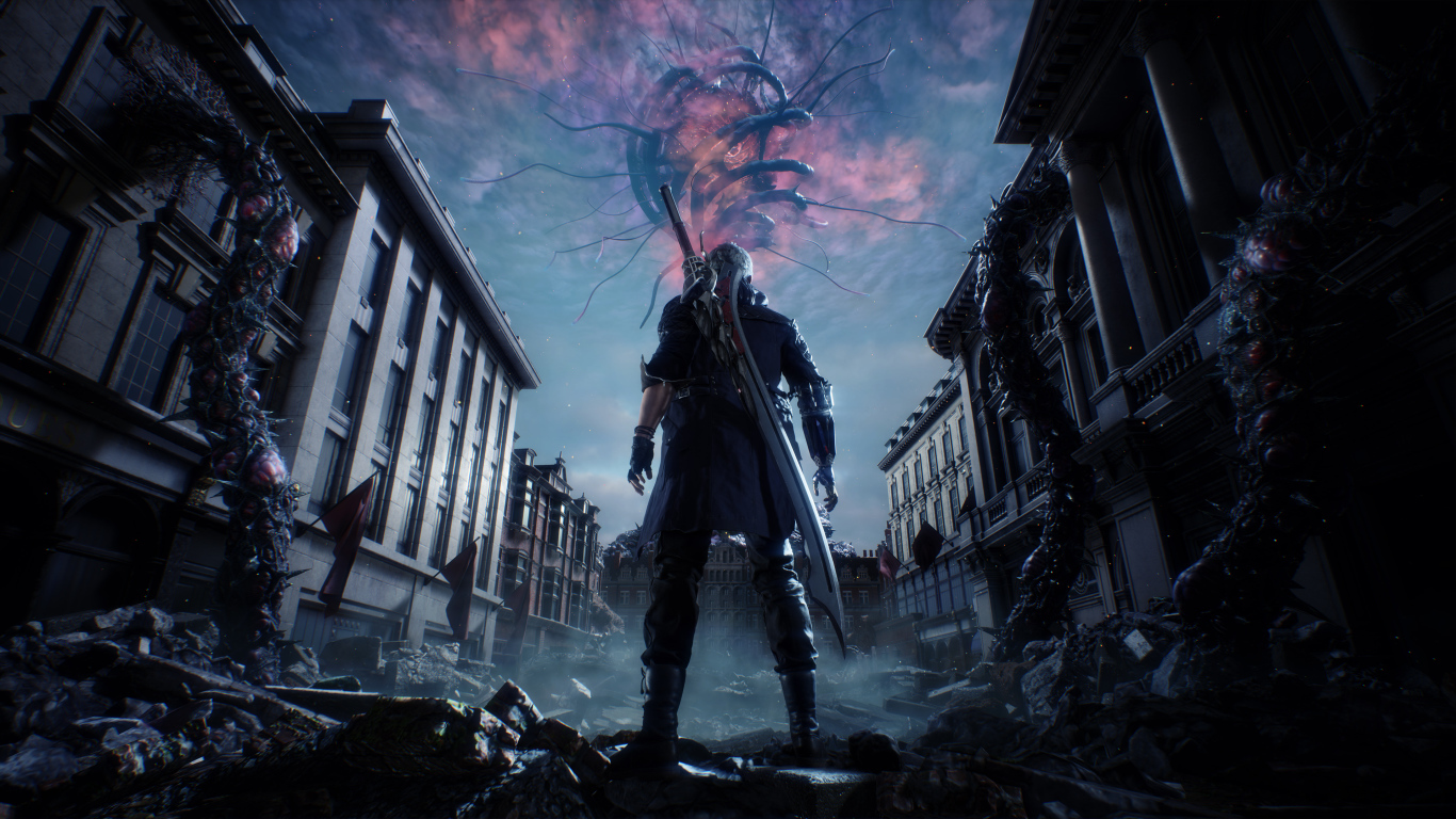 Персонаж новой компьютерной игры Devil May Cry 5, 2019 года