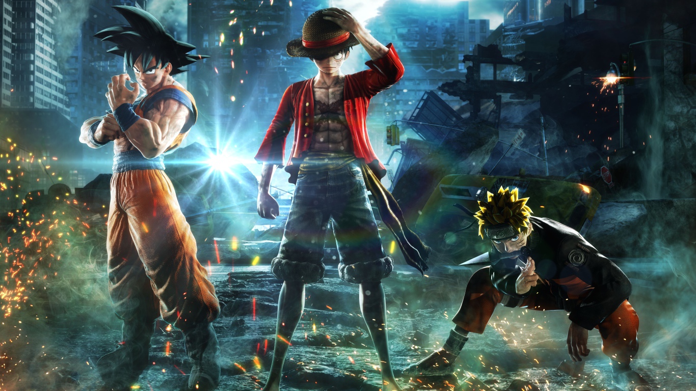 Персонажи новой видеоигры  Jump Force, 2019 года
