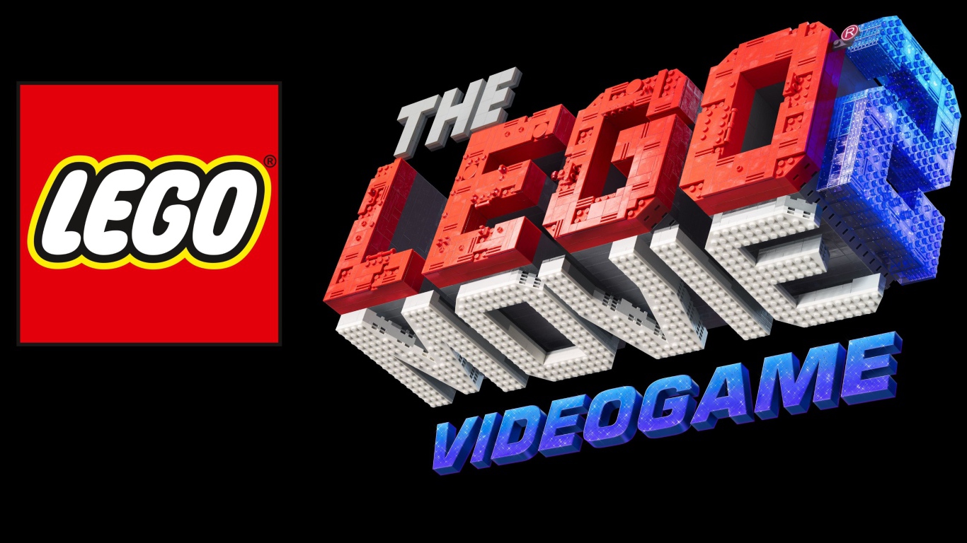 Постер новой видеоигры The Lego Movie 2 Videogame, 2019 года на черном фоне
