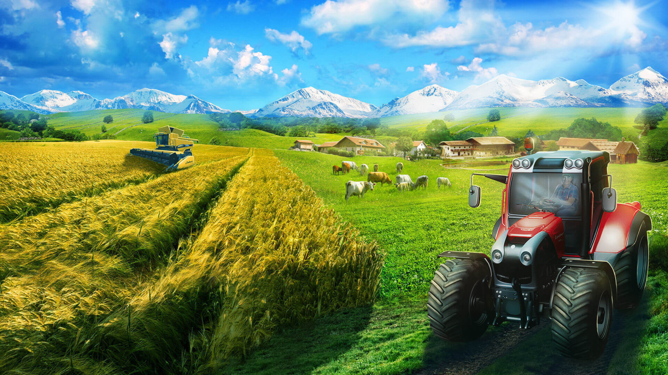 Уборка пшеницы игра Farming Simulator