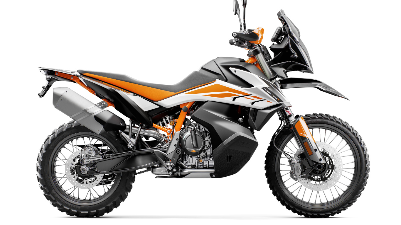 Мотоцикл KTM  790 Adventure R, 2019 года на белом фоне