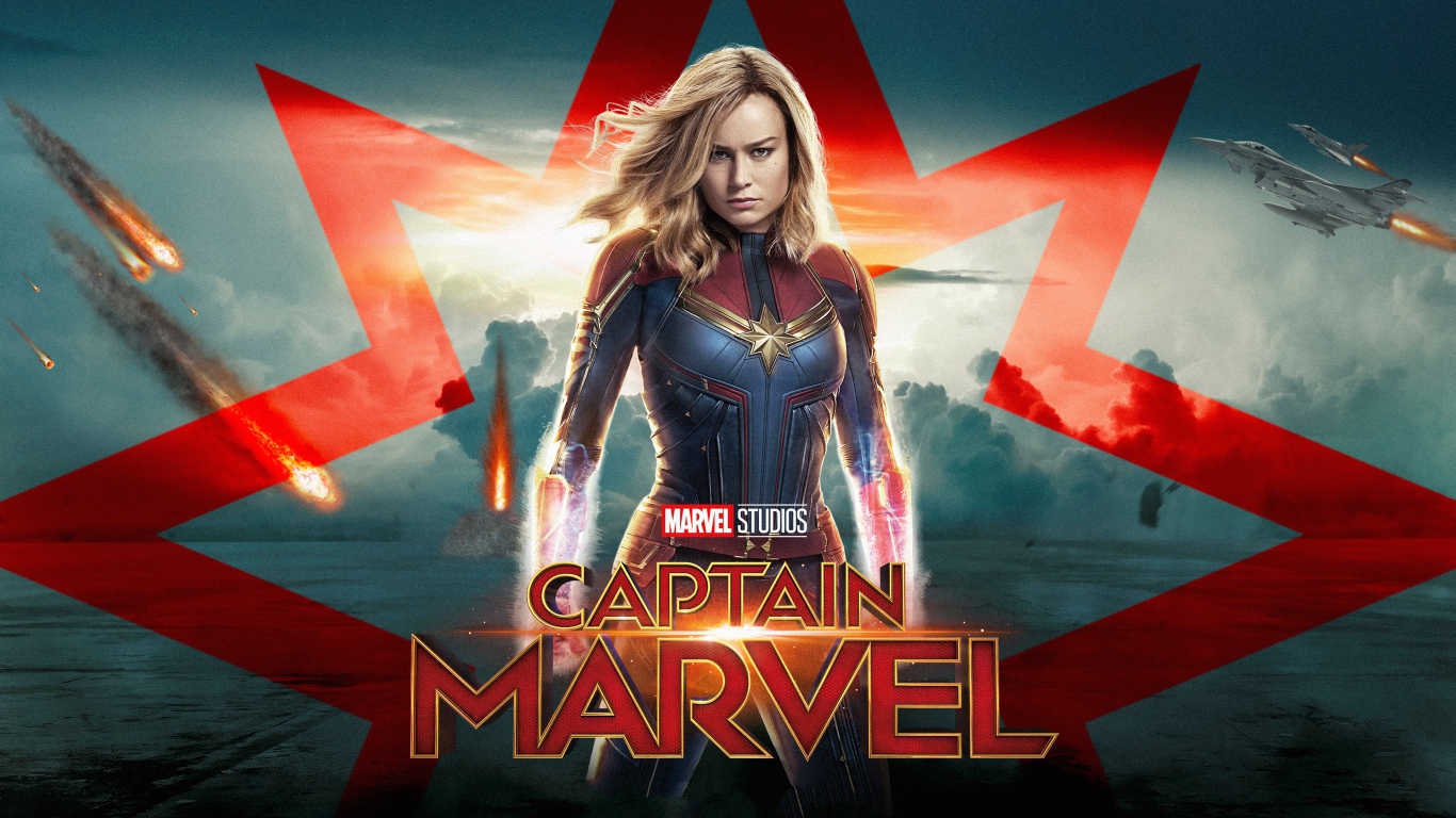 Постер фильма Капитан Марвел, 2019 года