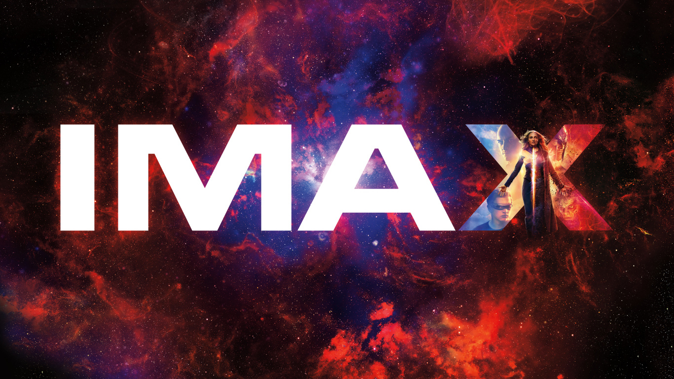 Надпись IMAX на постере фильма Люди Икс: Тёмный Феникс, 2019 года