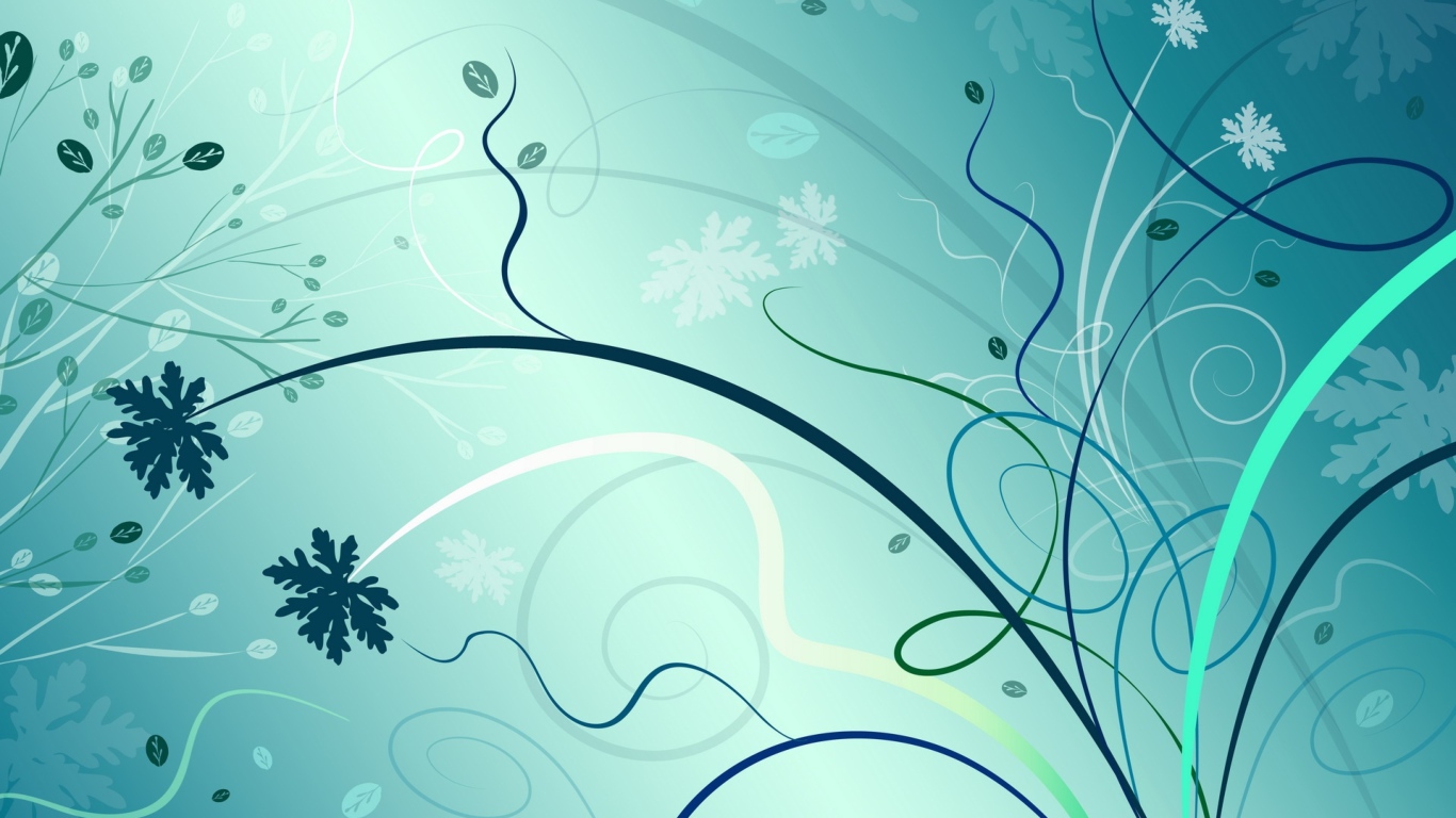 Абстрактные рисунки на голубом фоне 