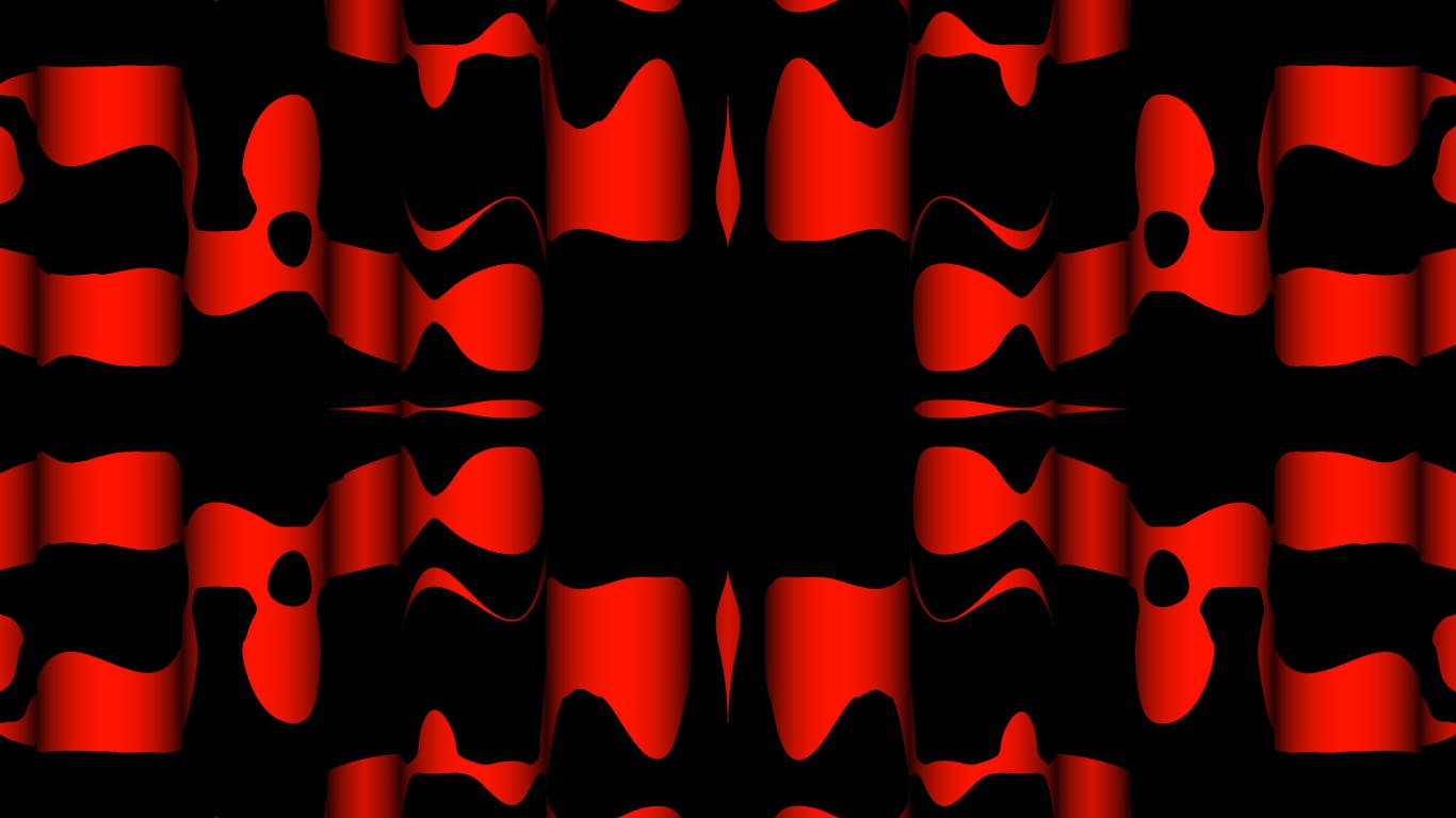 Black and red patterns close up