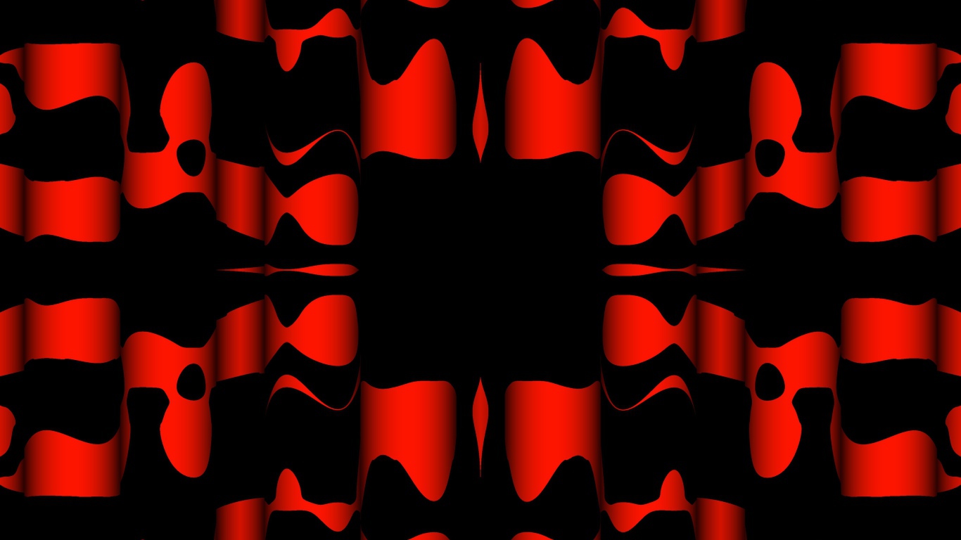 Черные и красные узоры крупным планом