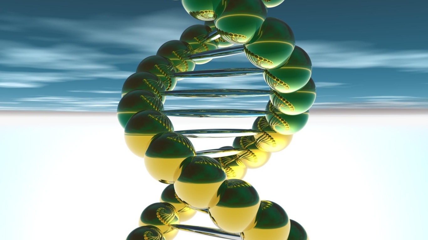 Спираль ДНК 3д графика