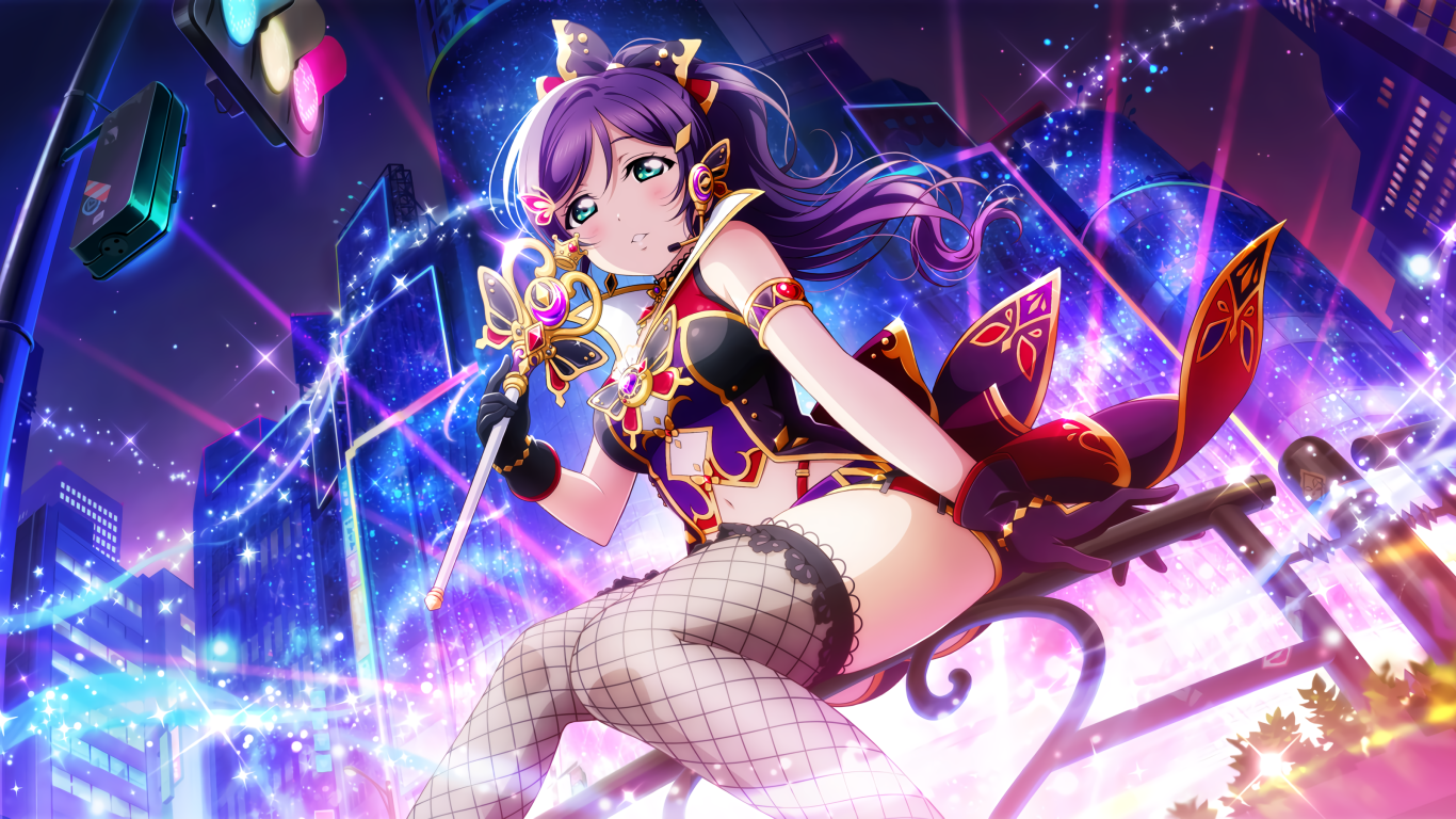 Красивая девушка аниме в открытом наряде