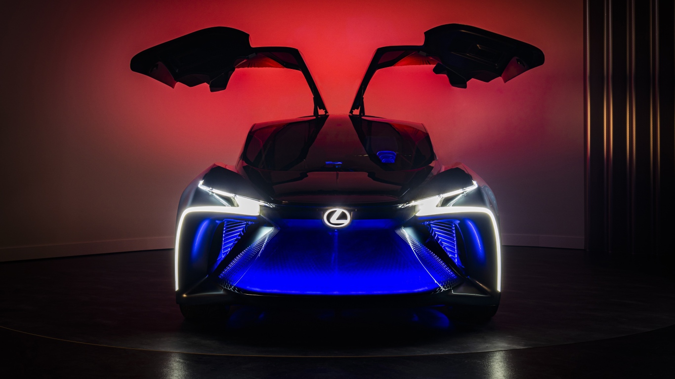 Автомобиль Lexus LF-30, 2020 года с открытыми дверями 