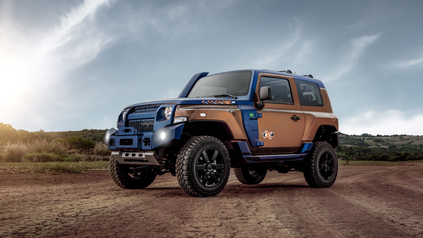 Джип Troller TX4 2020 года под голубым небом 