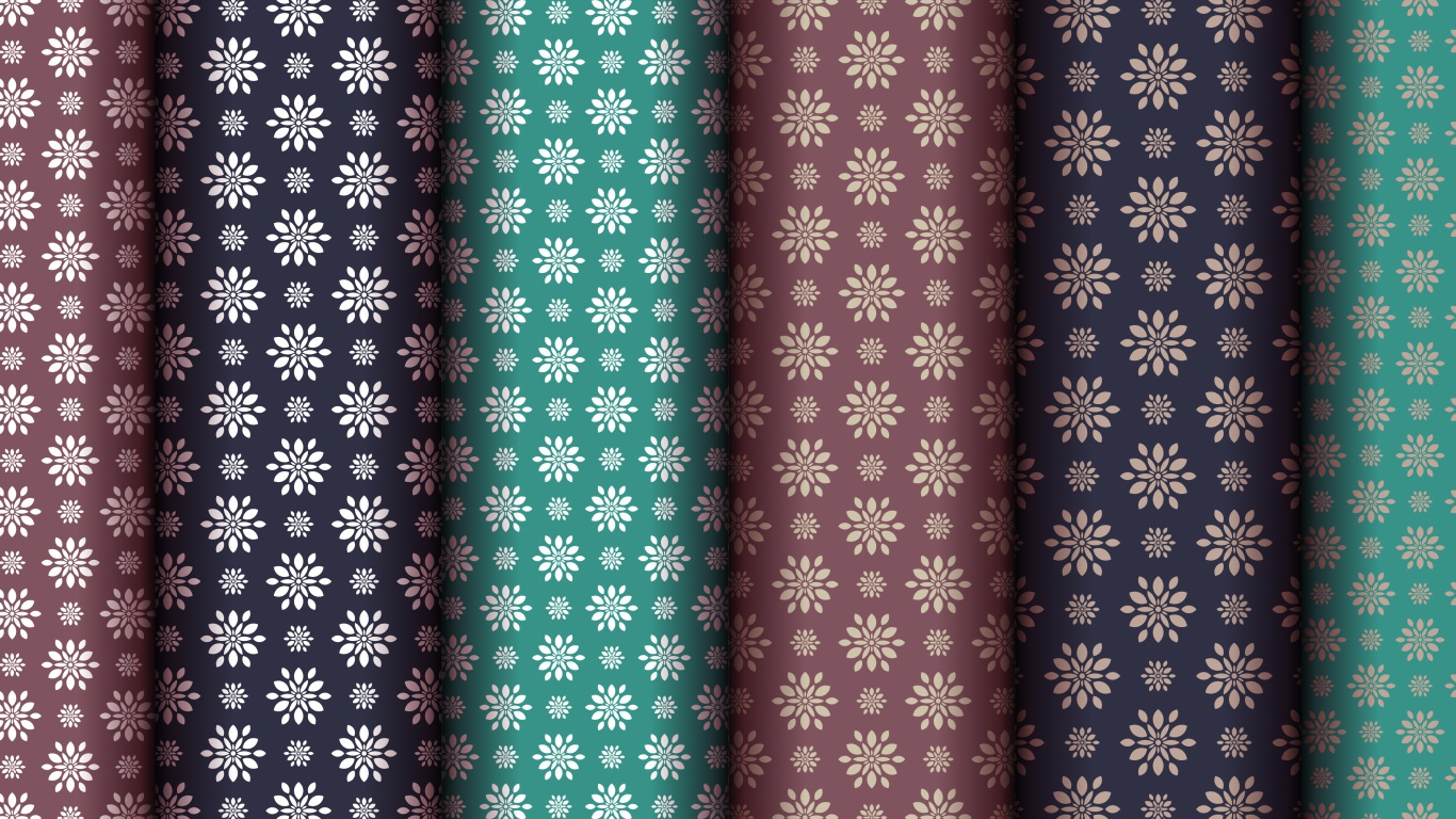 Разноцветные обои с цветами, фон 