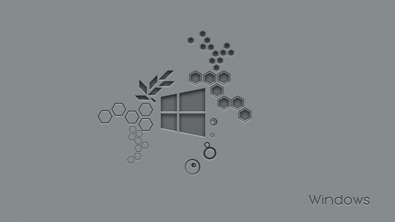 Значок Windows 10 на сером фоне 