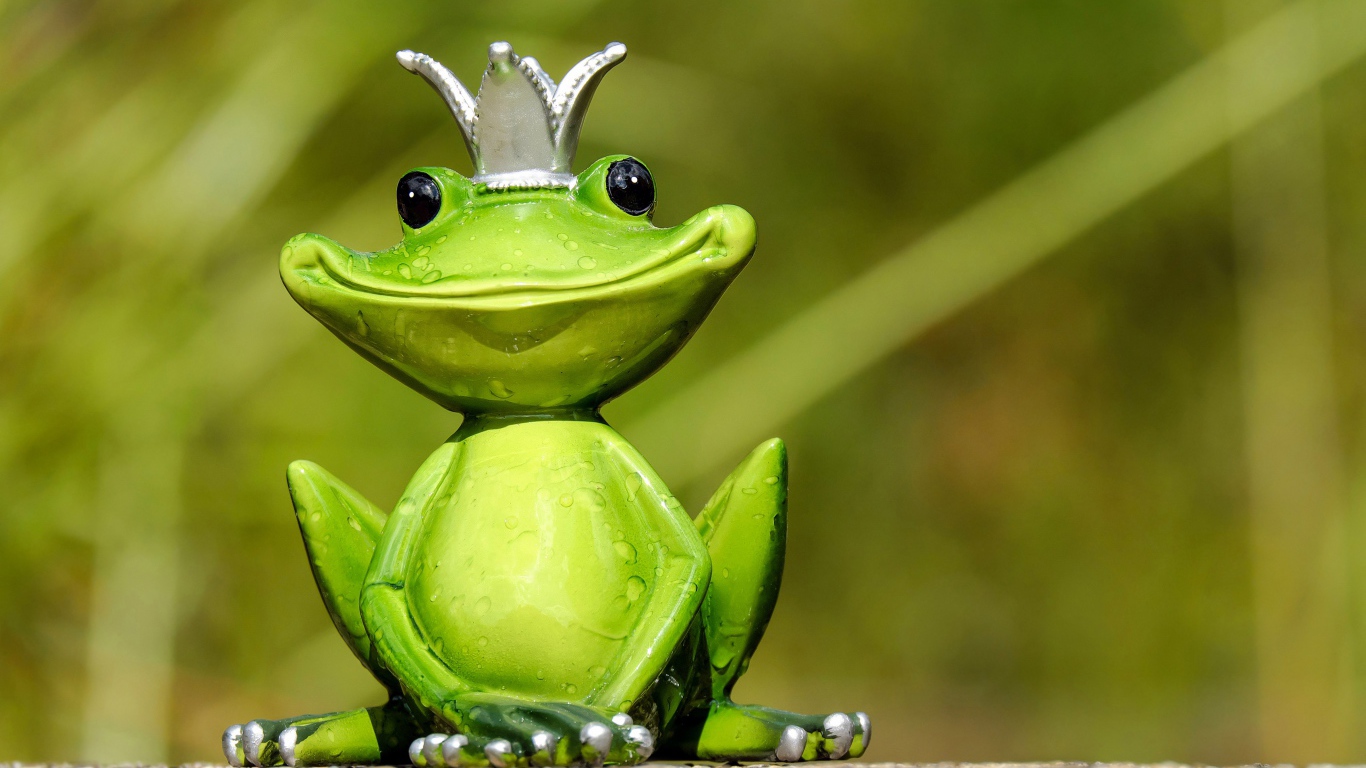 Статуэтка зеленой царевны лягушки 