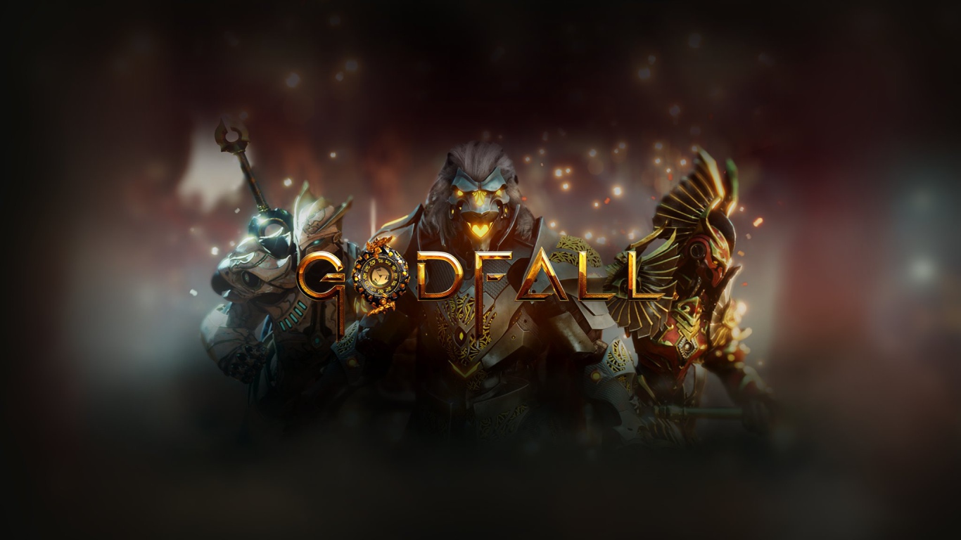Постер с логотипом компьютерной игры Godfall, 2020