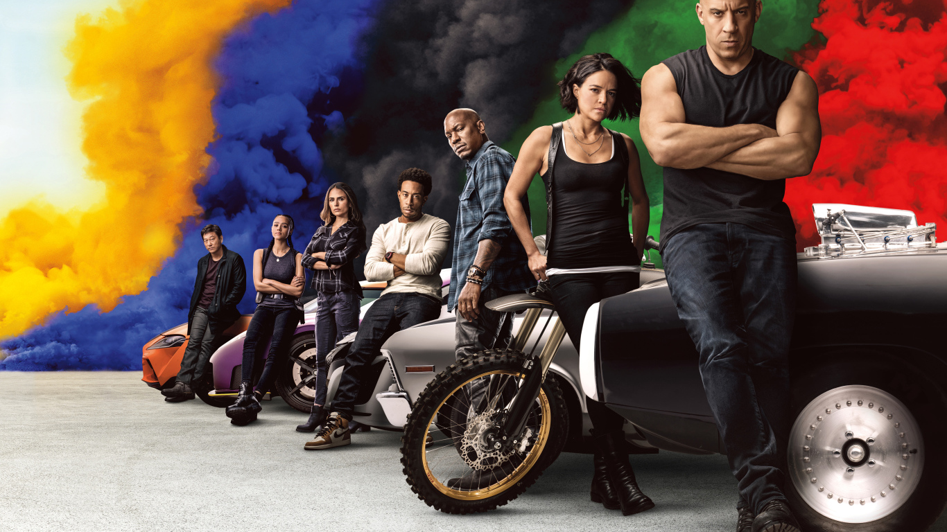Постер с персонажами фильма Форсаж 9, 2020