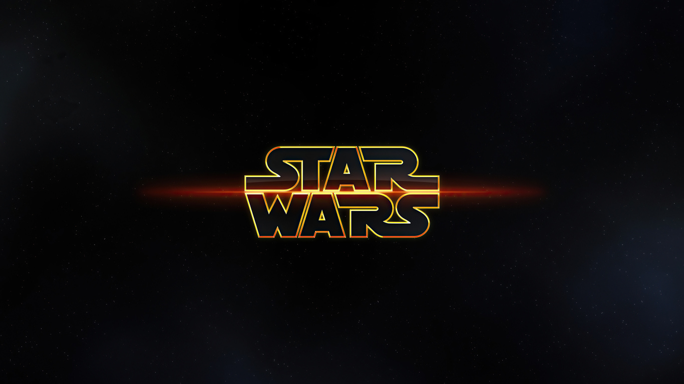 Логотип Звездные войны на фоне неба