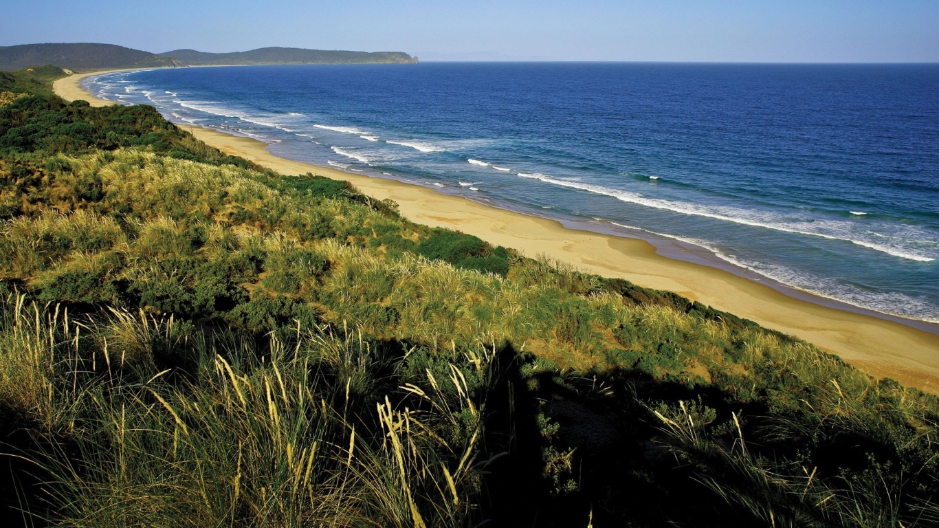 Вид на морское побережье 