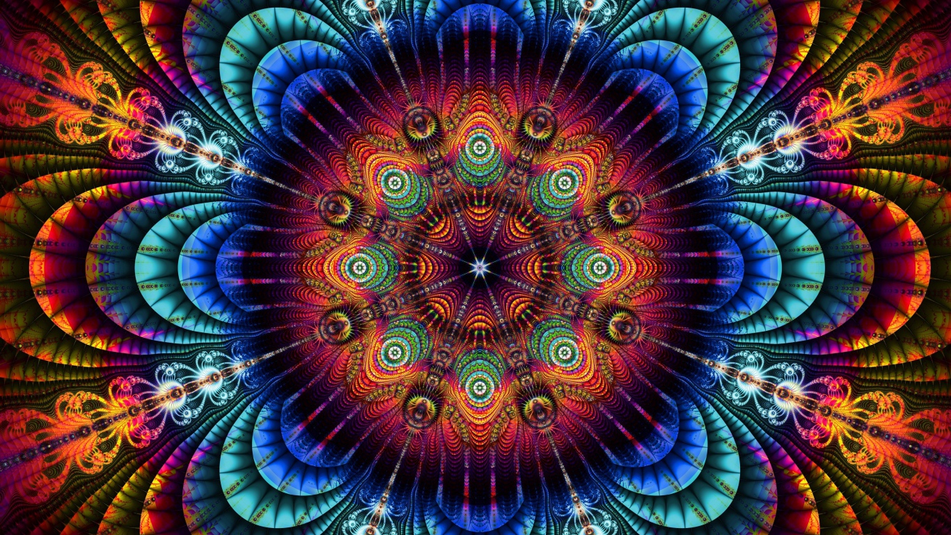 Красивый абстрактный красочный рисунок 