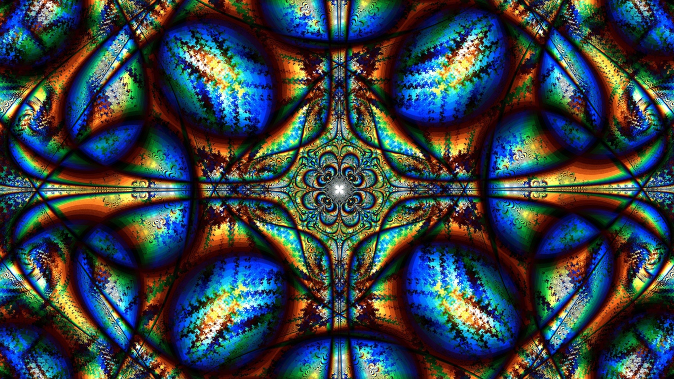 Beautiful abstract illustration with kaleidoscope