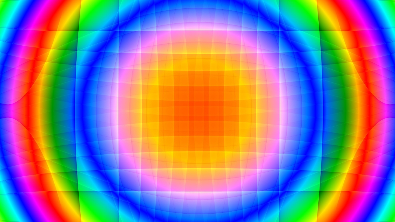 Красивый радужный круг 