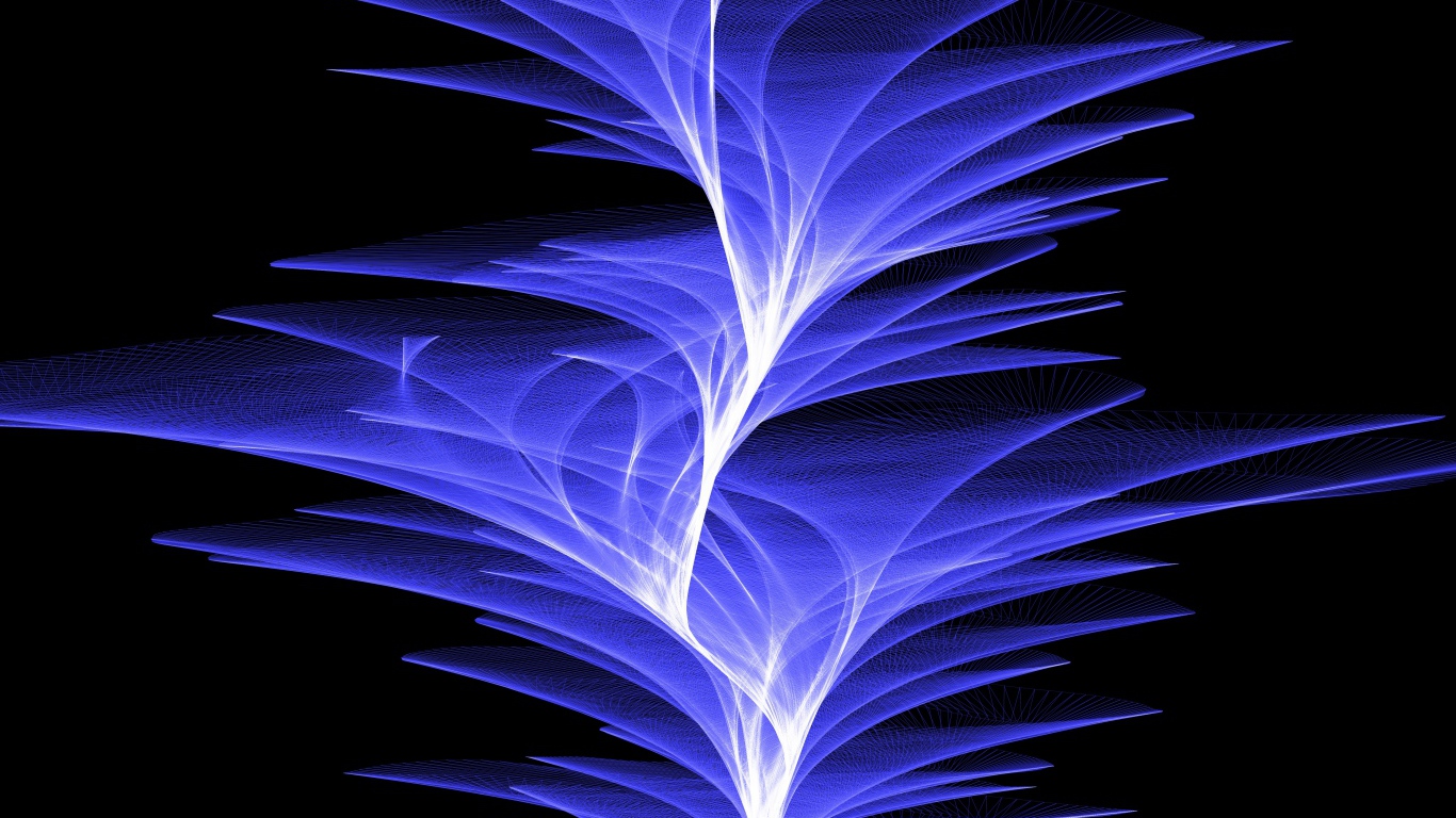 Фиолетовые волны света на черном фоне